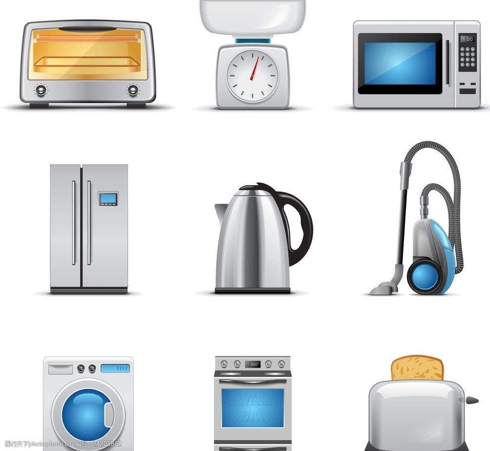 家電矢量圖 現(xiàn)代家居設(shè)計(jì)的視覺利器